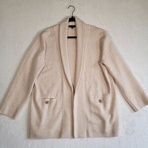 J. Crew Camille Sweater-Blazer in Oatmeal, Size M
